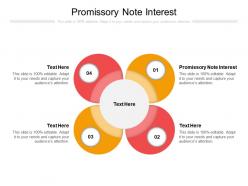 Promissory note interest ppt powerpoint presentation slides cpb