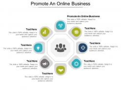 Promote an online business ppt powerpoint presentation icon elements cpb