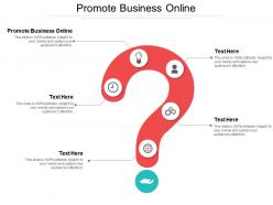 Promote business online ppt powerpoint presentation gallery outline cpb