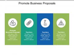 Promote business proposals ppt powerpoint presentation professional visual aids cpb