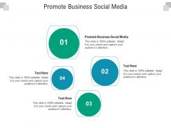 Promote business social media ppt powerpoint presentation portfolio gridlines cpb