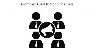 Promote Diversity Monotone Icon In Powerpoint Pptx Png And Editable Eps Format