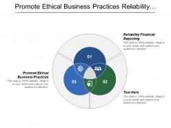 Promote Ethical Business Practices Reliability Financial Reporting Knowledge Business