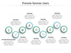Promote services users ppt powerpoint presentation infographic template ideas cpb