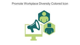 Promote Workplace Diversity Colored Icon In Powerpoint Pptx Png And Editable Eps Format