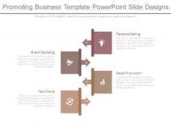 Promoting business template powerpoint slide designs