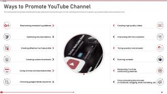 Promoting on youtube channel ways to promote channel
