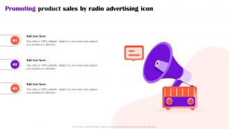 Promoting Product Sales By Radio Advertising Icon