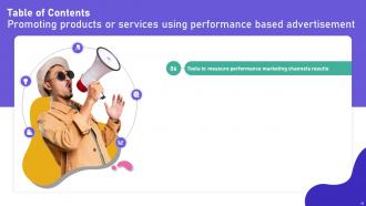 Promoting Products Or Services Using Performance Based Advertisement Complete Deck MKT CD V Researched Compatible