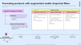 Promoting Products With Augmented Reality Snapchat Filters Building Marketing Strategies