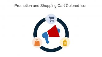 Promotion And Shopping Cart Colored Icon In Powerpoint Pptx Png And Editable Eps Format