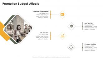 Promotion Budget Affects In Powerpoint And Google Slides Cpb