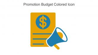 Promotion Budget Colored Icon In Powerpoint Pptx Png And Editable Eps Format