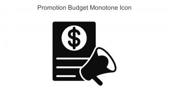 Promotion Budget Monotone Icon In Powerpoint Pptx Png And Editable Eps Format