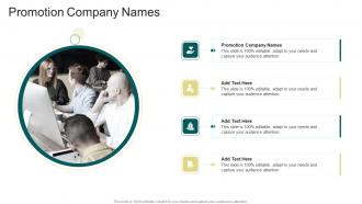 Promotion Company Names In Powerpoint And Google Slides Cpb