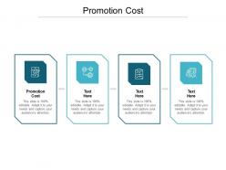 Promotion cost ppt powerpoint presentation gallery format cpb