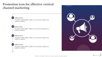 Promotion Icon For Effective Vertical Channel Marketing