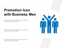 Promotion icon with business men