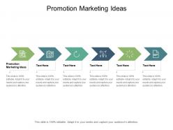 Promotion marketing ideas ppt powerpoint presentation layouts images cpb