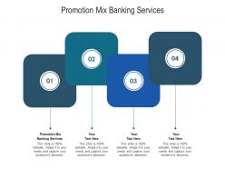 Promotion mix banking services ppt powerpoint presentation icon aids cpb