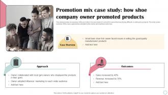 Promotion Mix Case Study How Shoe Company Business Operational Efficiency Strategy SS V