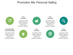 Promotion mix personal selling ppt powerpoint presentation layouts influencers cpb