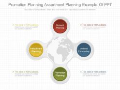 Promotion planning assortment planning example of ppt