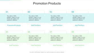 Promotion Products In Powerpoint And Google Slides Cpb