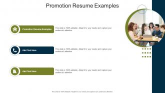 Promotion Resume Examples In Powerpoint And Google Slides Cpb