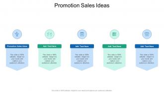 Promotion Sales Ideas In Powerpoint And Google Slides Cpb