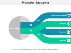 Promotion subsystem ppt powerpoint presentation professional information cpb