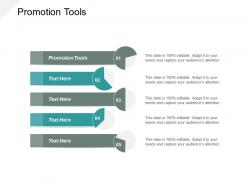 Promotion tools ppt powerpoint presentation slides demonstration cpb