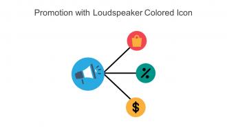 Promotion With Loudspeaker Colored Icon In Powerpoint Pptx Png And Editable Eps Format