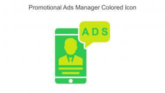 Promotional Ads Manager Colored Icon In Powerpoint Pptx Png And Editable Eps Format
