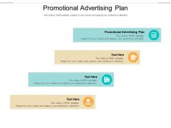 Promotional advertising plan ppt powerpoint presentation professional example cpb