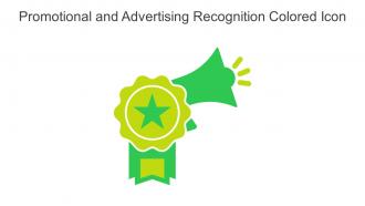 Promotional And Advertising Recognition Colored Icon In Powerpoint Pptx Png And Editable Eps Format