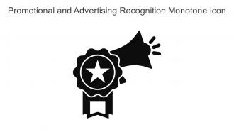 Promotional And Advertising Recognition Monotone Icon In Powerpoint Pptx Png And Editable Eps Format