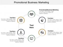 Promotional business marketing ppt powerpoint presentation slides design templates cpb