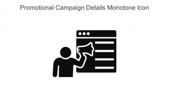 Promotional Campaign Details Monotone Icon In Powerpoint Pptx Png And Editable Eps Format