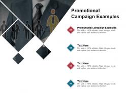 Promotional campaign examples ppt powerpoint presentation visual aids gallery cpb