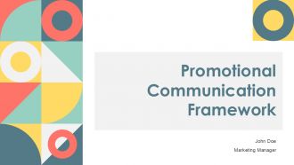 Promotional Communication Framework PPT Template ST AI