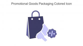 Promotional Goods Packaging Colored Icon In Powerpoint Pptx Png And Editable Eps Format
