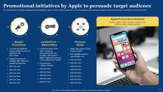 Promotional Initiatives By Apple To Persuade How Apple Has Become Branding SS V