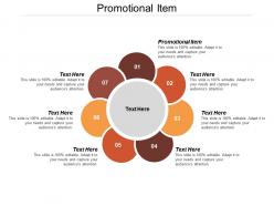 Promotional item ppt powerpoint presentation icon professional cpb