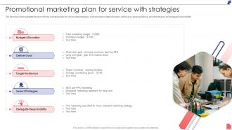 Promotional Marketing Plan For Service With Strategies