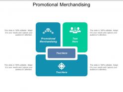 Promotional merchandising ppt powerpoint presentation icon portfolio cpb