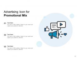 Promotional Mix Advertising Icon Model Elements Selling Factors Affecting