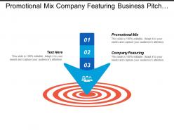 Promotional mix company featuring business pitch presentation agency cpb