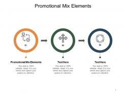 Promotional mix elements ppt powerpoint presentation summary picture cpb