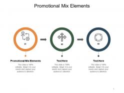 Promotional mix elements ppt powerpoint presentation visual aids slides cpb